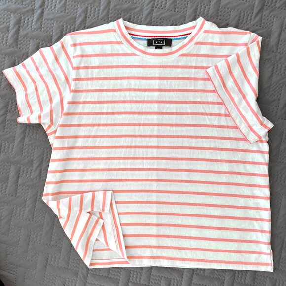 AYR Pink and White Striped Short Sleeve Tee - Picture 3 of 8
